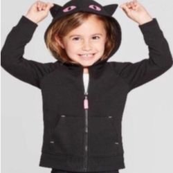 NEW Black Cat Jacket Costume Or Everyday 5T