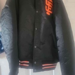 Vintage Starter San Francisco Giants Baseball Satin Bomber Jacket