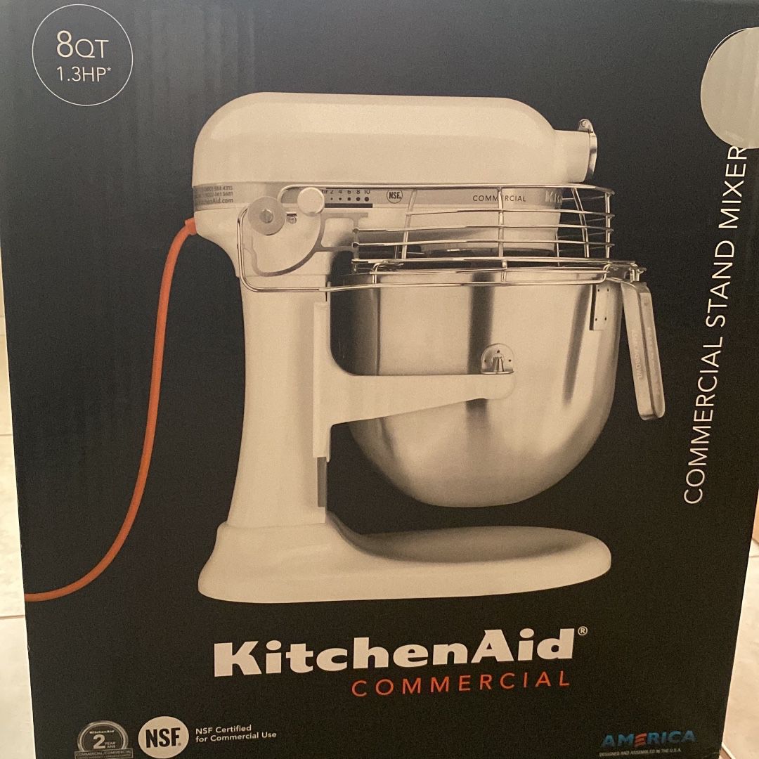 KitchenAid Commercial Countertop 10-Speed Stand Mixer 8-Quart Bowl Lift  with Stainless Steel Bowl Guard (KSMC895NP), 120 Volts, NSF Certified for  Comm for Sale in Sunny Isles Beach, FL - OfferUp