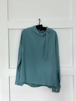 Tibi Blue Blouse