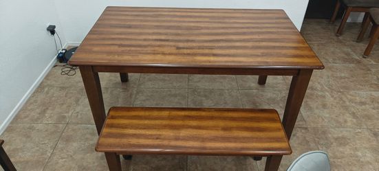 Brown Wood Dining set