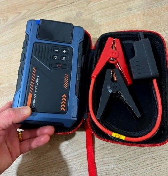 Car Battery Charger Jump Starter with Air Compressor