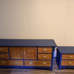 Bassett Low Boy And Night Stand Set