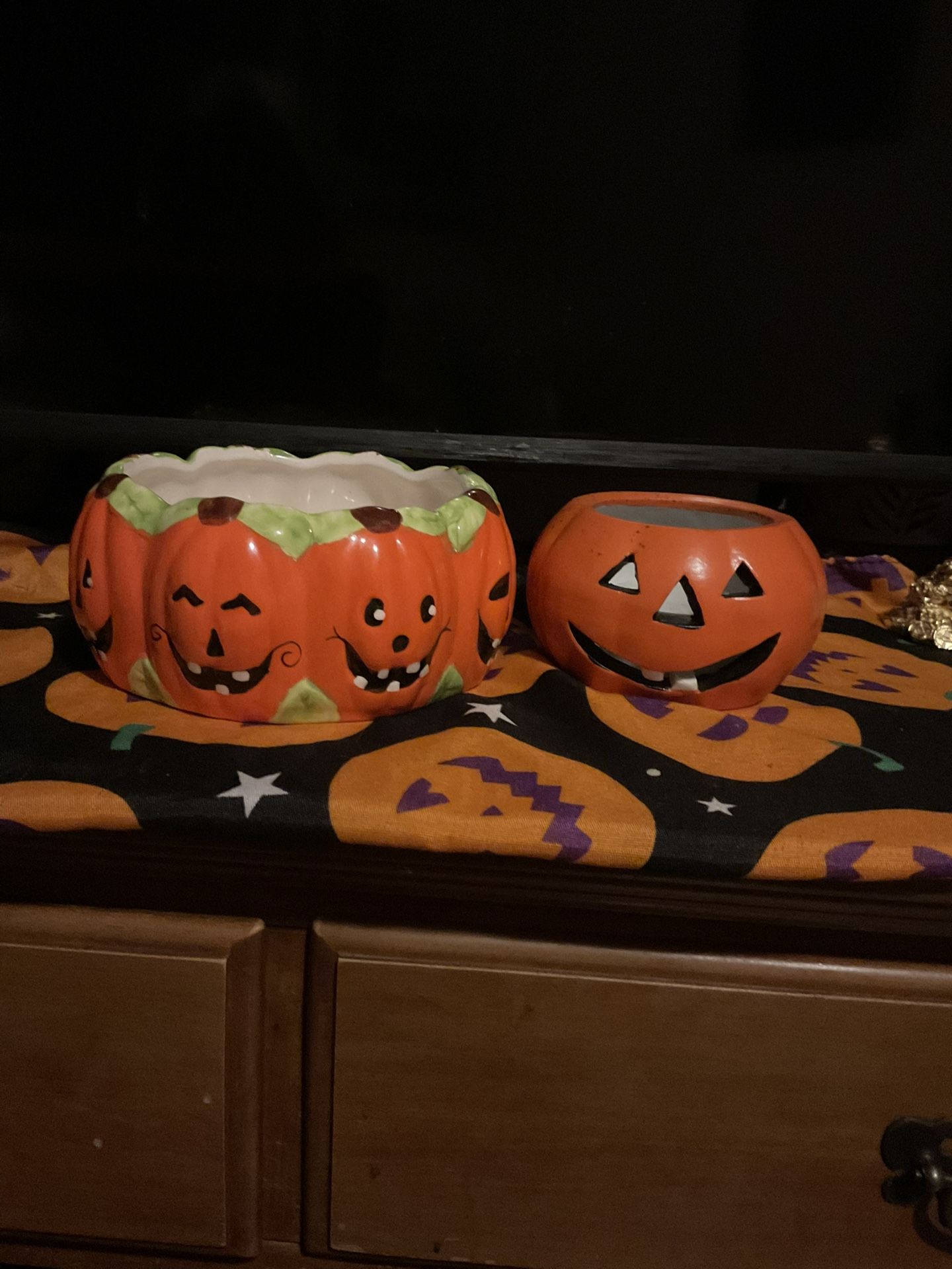 Vintage Royal Norfolk Smal Halloween Cerámica