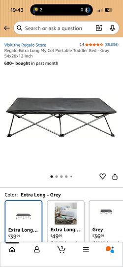 Regalo Extra Long Portable Cot