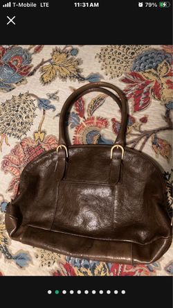 Latico Brown Leather Handbag with Gold Hardware