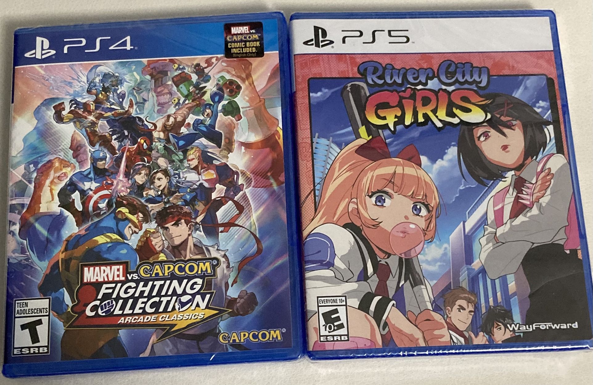 Marvel VS Capcom Fighting Collection River City Girl Arcade Classics Games Ps4 5