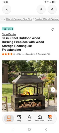 2 wood burning fire places new in box