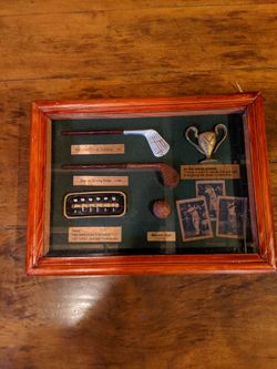Small golf shadow box 6 by 8