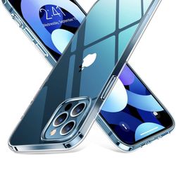 Humixx Crystal Clear Designed for iPhone 12 Pro Max Case [Not Yellowing] [Military Grade Drop Tested] Slim Fit Hard PC Back and TPU Bumper Airbag Prot