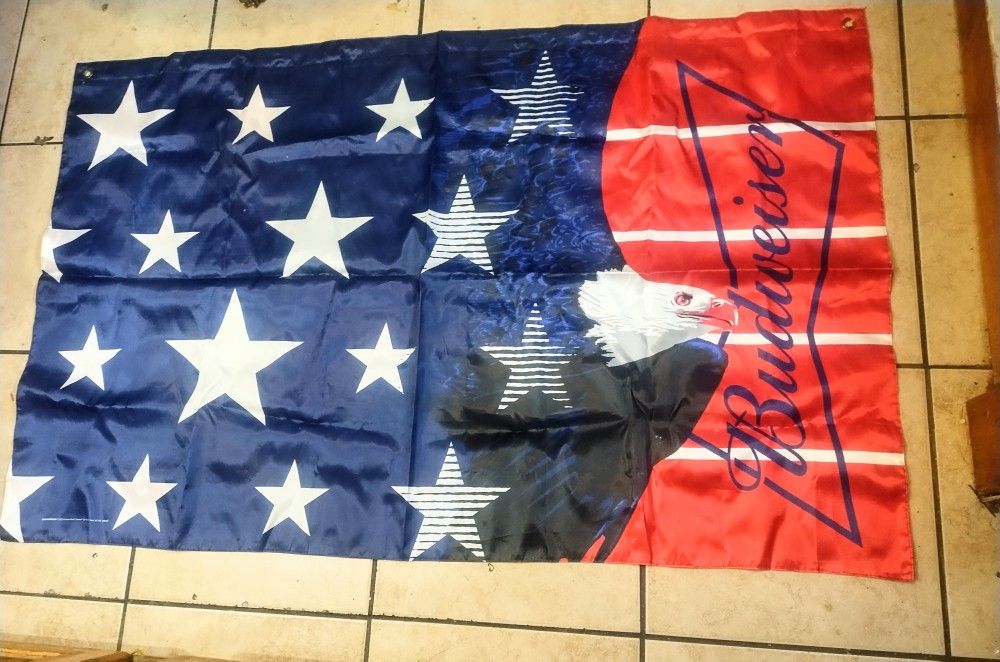 Budweiser Flag Banner