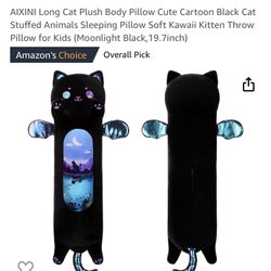 New In Sealed Bag Long Cat Plush