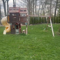 Wooden Swing Set/jungle Gym