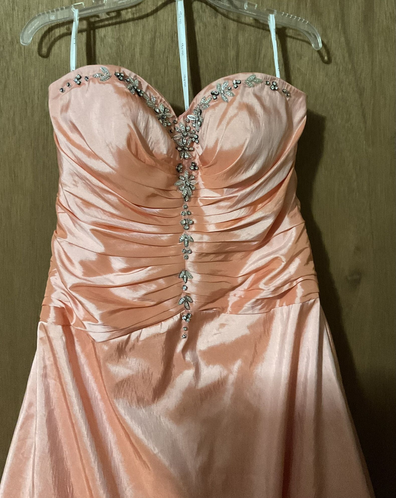 Studio 17 Prom Dress Size 16 Salmon Color