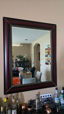 Large wall mirror