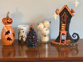 Cozy Halloween Mantel Bundle with Meadowbrooke Gourd