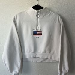 H&M White Brooklyn NYC Sweatshirt
