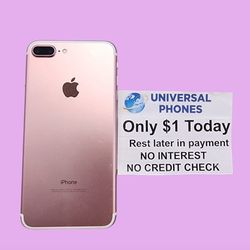 Lowest Wholesale Prices You Can Find Is Here.APPLE IPHONE 7 PLUS 32GB UNLOCKED- $1 Down Today Rest In Payments.NO CREDIT CHECKS