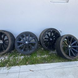 Velocity Rap Black Rims 22s 