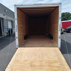 8.5x24ft Enclosed Vnose Trailer Brand New Car Hauler Toy Hauler Storage Cargo Moving