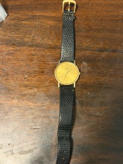 Seiko Quartz Dress Watch Gold Dial