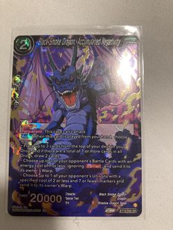 Black Smoke Dragón ,accumulated Negativity