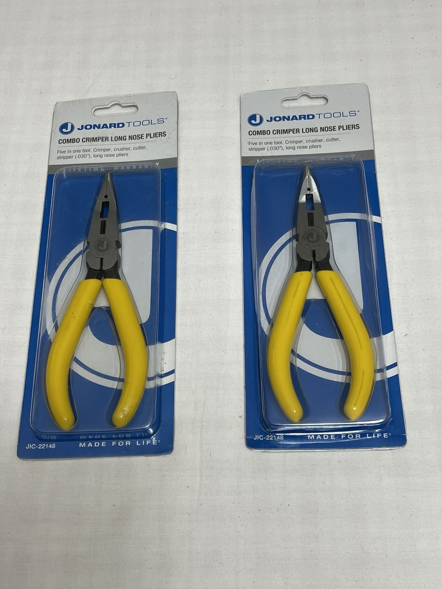 Jonard Tools JIC22148, Combo Crimper Long Nose Pliers (2 for 25) for