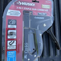 Husky 3 In 1 Staple Gun Combo