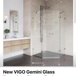 New VIGO Glass Shower Enclosure 