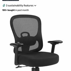 Brand New Black Elabest Tall Back Ergonomic Office Chair w/Adjustable Armrests & Lumbar Support