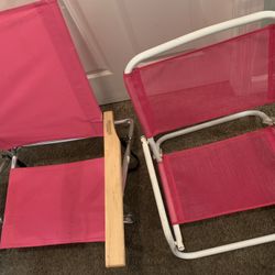 Two Beach Chairs Used Good Both For $30