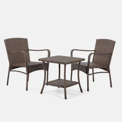 3 Piece Wicker Patio Set