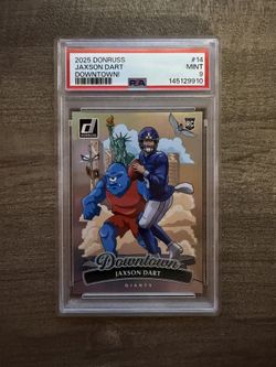2025 Panini Donruss Downtown Jaxson Dart #14 PSA 9 Mint RC