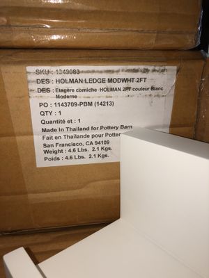 Shelves Pottery Barn Holman Ledge Mod White 2 Ft For Sale In
