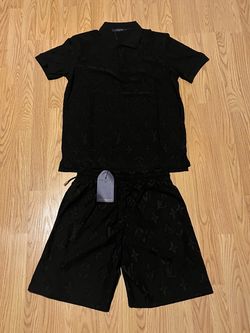 Black lv cotton summer set size medium