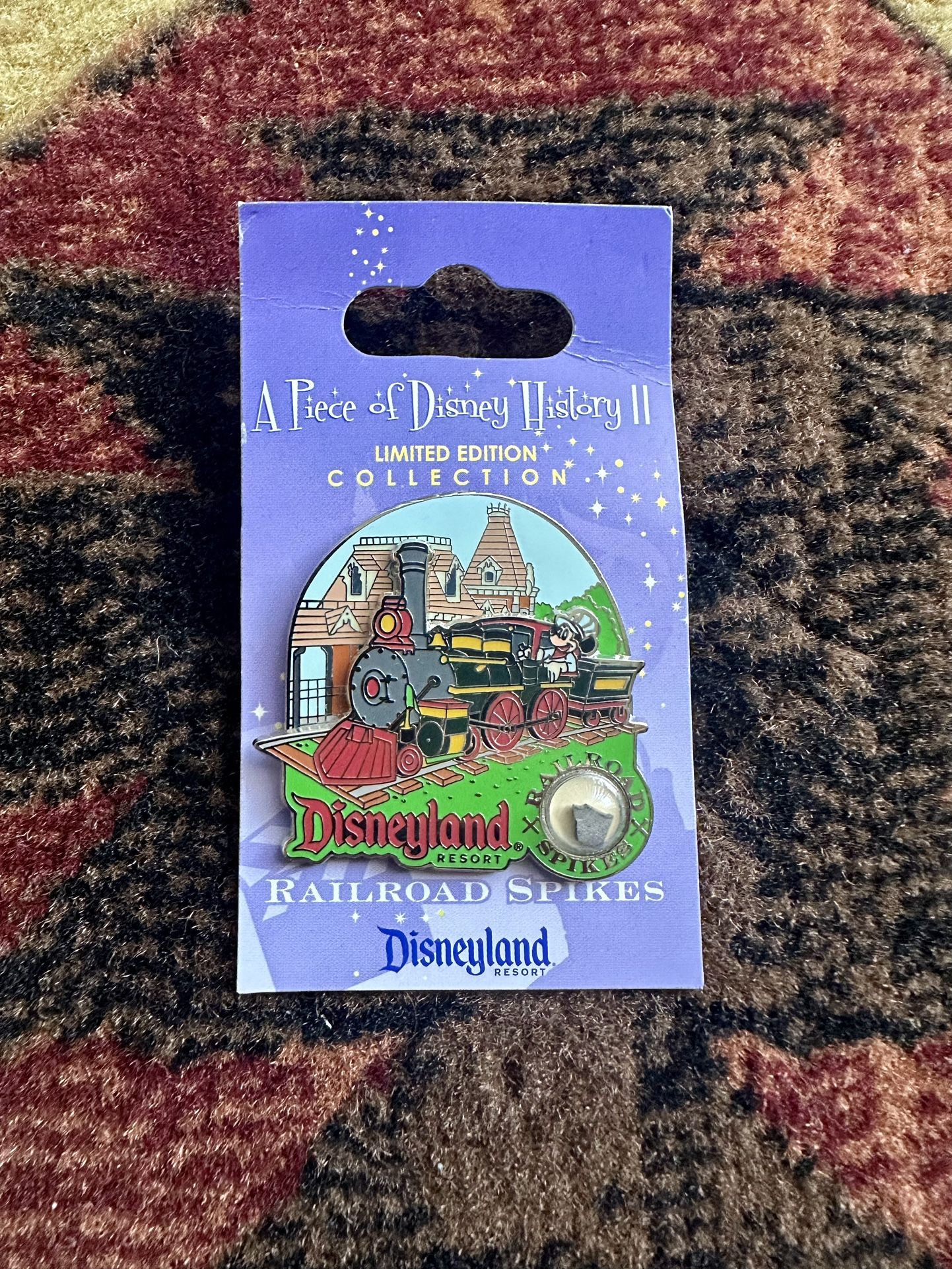 Disney Piece of History Disneyland Railroad Spikes  Pin 