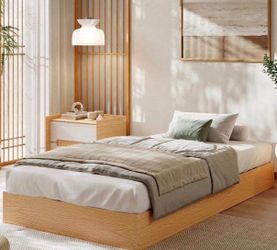 Low Profile Wood Platform Bed Frame