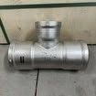 Viega MegaPress® 95(contact info removed)XL Reducing Tee, 4"x4"x3", 304 Stainless Steel, Press