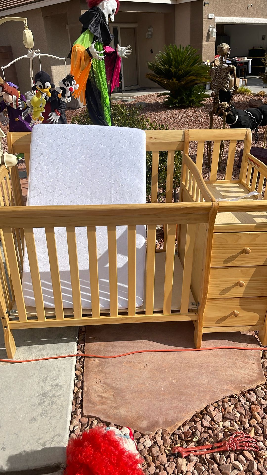 Dream On Me Natural Wood Crib