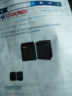 Mtx 15s. DJ speakers