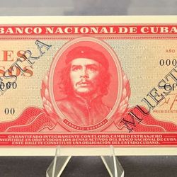 3 Pesos 1986-muestra-UNC-banco Nacional De Cuba