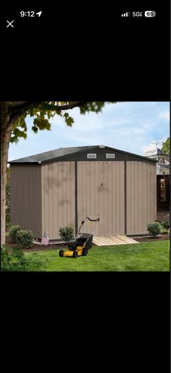 Sizzim 10 x 8 ft. Metal Storage Shed