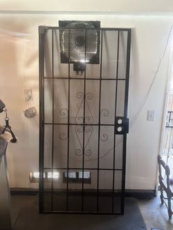 Moving sale !!Black Metal Security Screen Door
