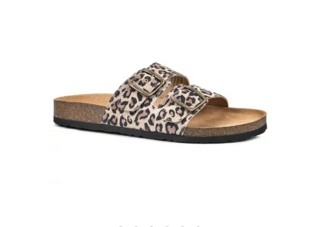 Mountain Sole Double Buckle Leather Sandal 6-11 Size Available