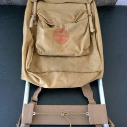 Vintage Scouts Backpack With Aluminum Frame