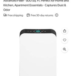 Alen Air Purifier BreatheSmart HEPA with
Advanced Filter -800 Sq. Ft. Perfect for Home and
Kitchen, Apartment Essentials - Captures Dust &
Odor