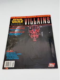 Vintage 1999 Star Wars Episode I Memorabilia Lot - Topps Poster Magazine + Rare (Lot Sale, Good condition)