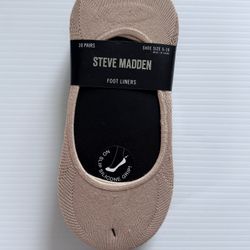 Steve Madden Women’s Foot Liners | 10 Pairs | No-Slip Silicone Grip | Size 5-10