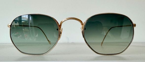 Antique Shuron Optical Rodeo — Yellow Gold-Filled Filigree