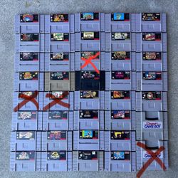 Super Nintendo SNES Games Authentic 